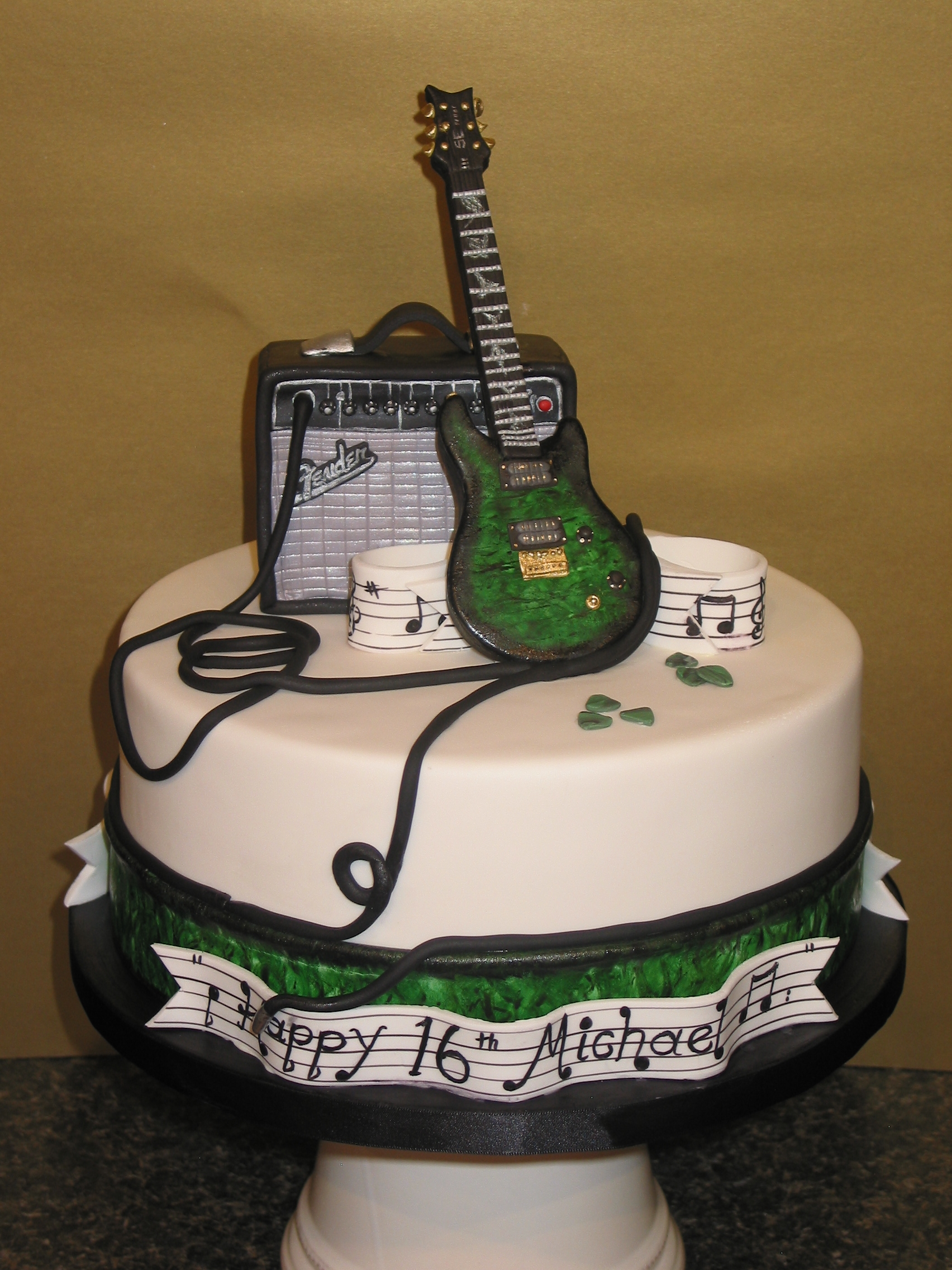 Guitar Birthday Cakes