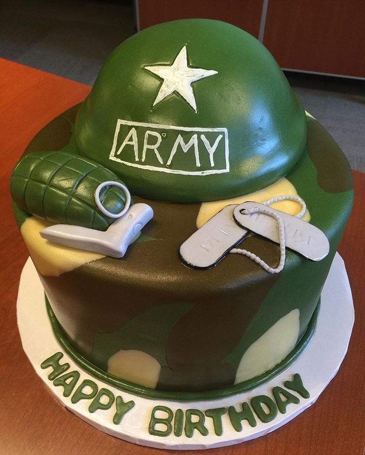 Creative army cake design decorating ideas. 