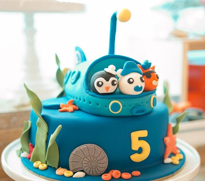 Octonauts Birthday Themes cake For Kids