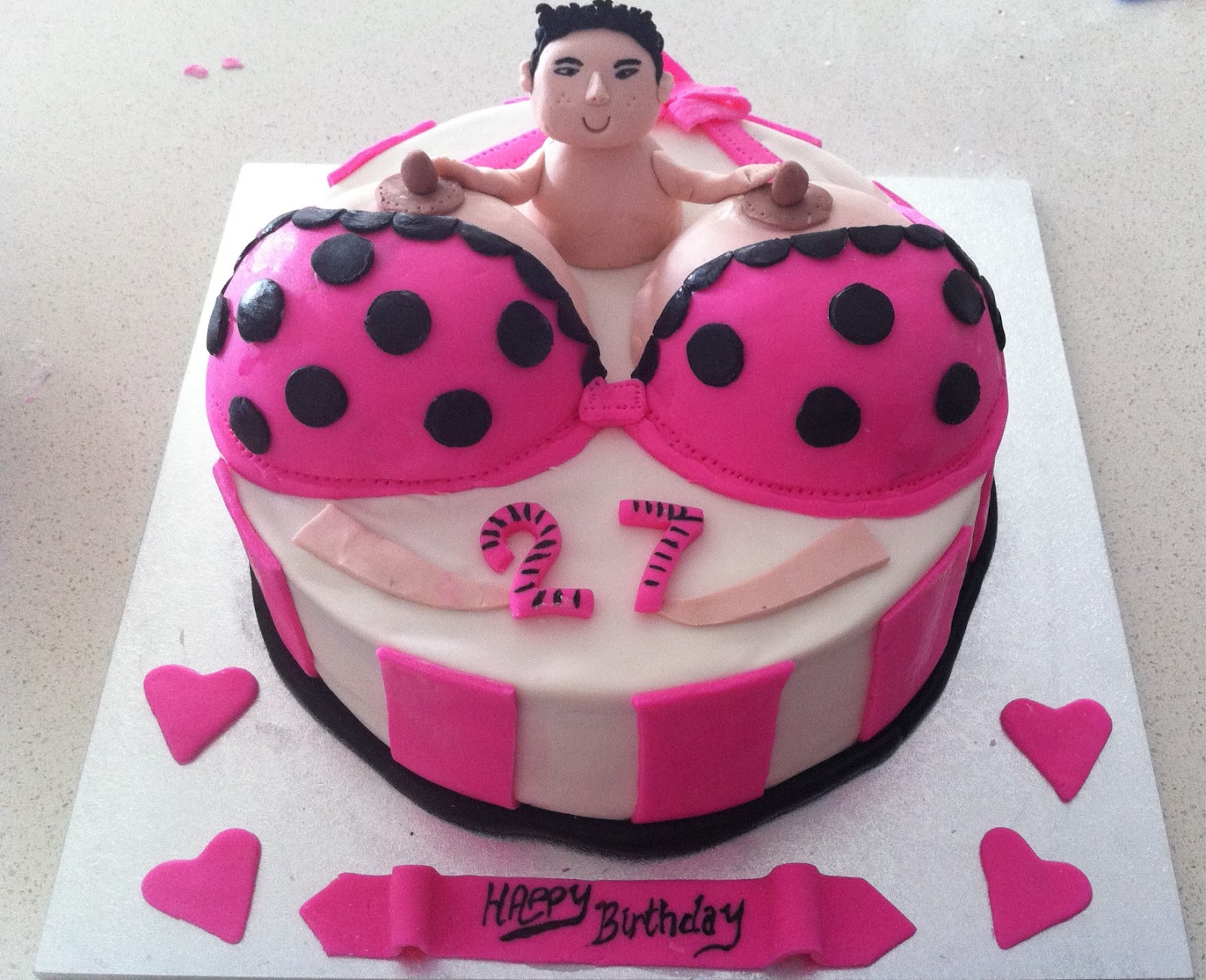 Square Naked Birthday Cakes For Men