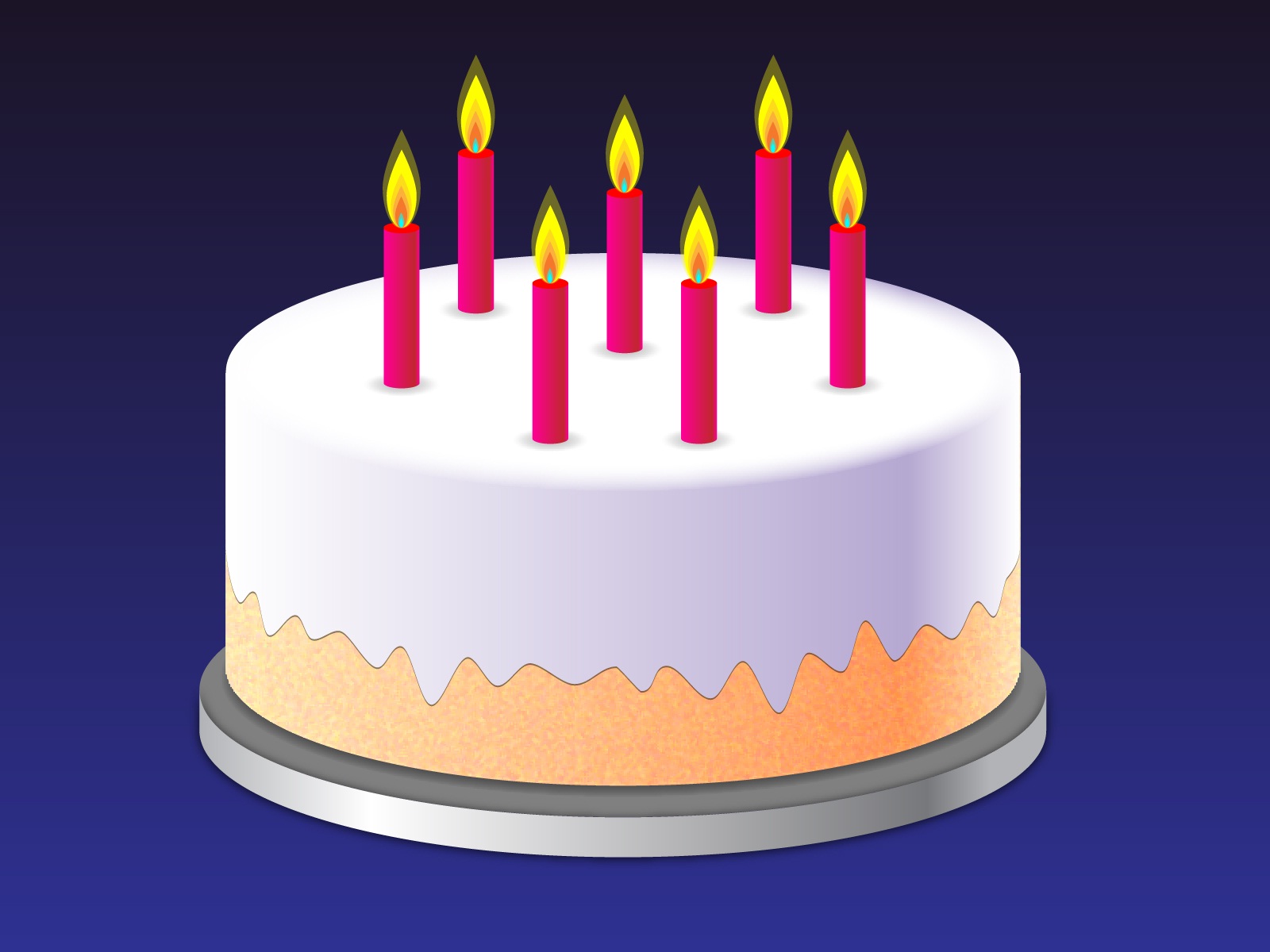 Birthday cake animated